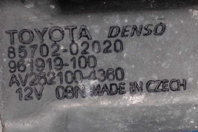 Ruteheis høyre bak til Toyota Avensis 2009-2015 (Type III, Fase 1)  (DENSO|262100-4360|85702-02020|)