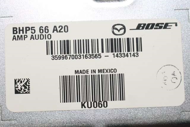 Bilstereo forsterker til Mazda 3 2013-2016 (Type III, Fase 1)  (MAZDA|BHP-66-A20|)