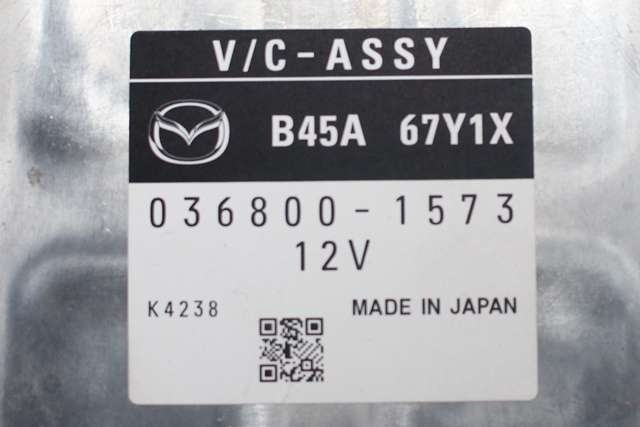 Styreenhet diverse til Mazda 3 2013-2016 (Type III, Fase 1)  (DENSO|036800-1573|B45A-67Y1X|)