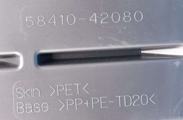 Bagasjerom teppe/gulvplate til Toyota RAV4 2019-->> (Type V) (TOYOTA|58410-42080|)