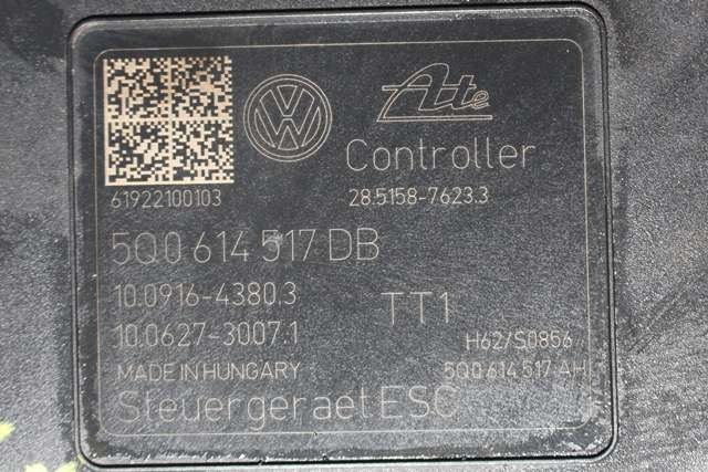 ABS sentral til VW e-Golf 2017-2020 (Fase 2)  (VAG|5Q0 614 517 DB|)