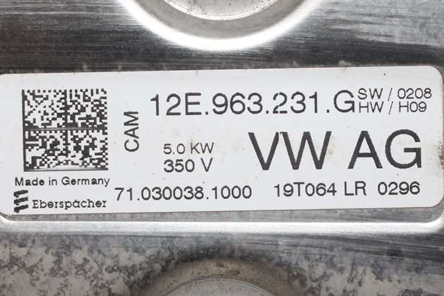 Varmeapparat PTC-heater til VW e-Golf 2017-2020 (Fase 2)  (VAG|12E 963 231 G|)