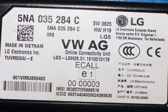 Styreenhet diverse til VW e-Golf 2017-2020 (Fase 2) (VAG|5NA 035 284 C|)