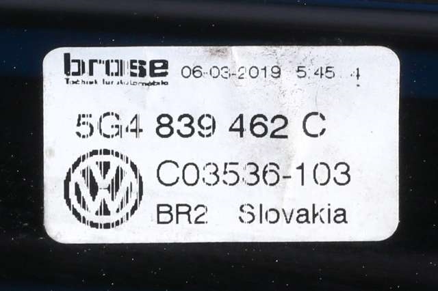Ruteheis høyre bak til VW e-Golf 2017-2020 (Fase 2)  (VAG|5G4 839 462 C|)