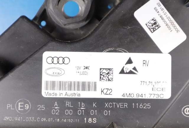 Frontlykt venstre full-LED til Audi Q7 2015-->> (Type II)  (VAG|4M0 941 773 C|)
