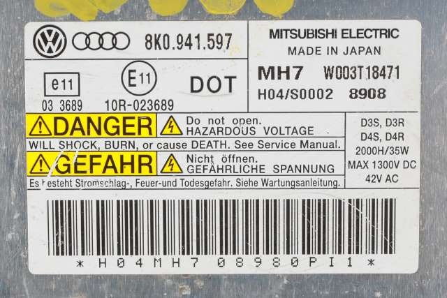 Styreenhet xenon/ballast til Audi A6, Allroad 2008-2011 (Type II, Fase 2) (C6) (C6) (VAG|8K0 941 597|)