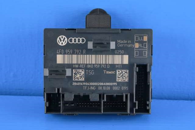 Styreenhet dør høyre foran til Audi A6, Allroad, 2008-2011 (Type II, Fase 2) (C6) (C6) (VAG|4F0 959 792 R)
