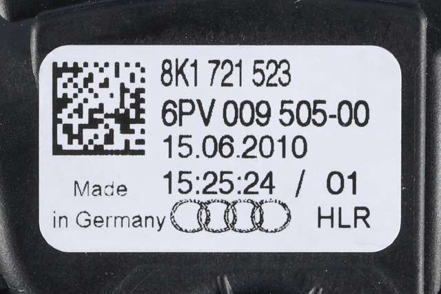 Pedal gass til Audi A4, Allroad 2009-2016 (Type I) (B8) (B8) (HELLA|6PV 009 505-00|8K1 721 523|)