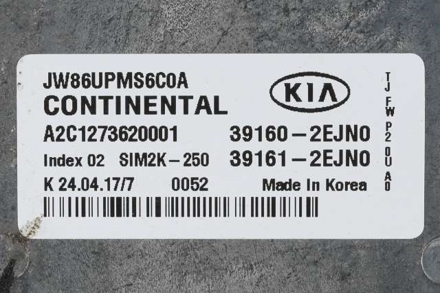 Styreenhet motor til Kia Optima 2017-2020 (KIA|39160-2EJN0|)