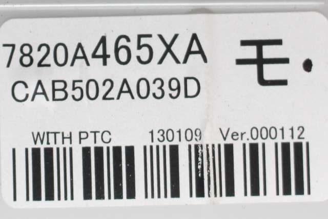 Varmeapparat betjening til Mitsubishi Outlander 2012-2015 (Type III, Fase 1)  (MITSUBISHI|7820A465|)