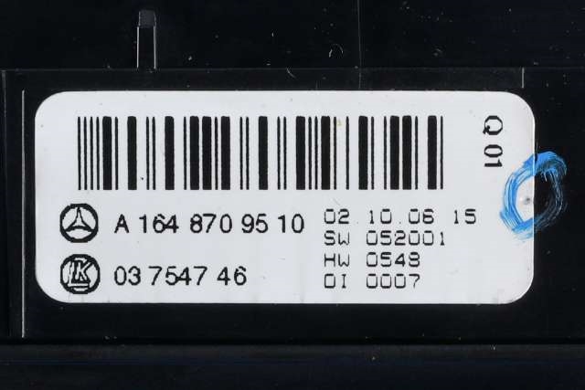 Bryter nødblink til Mercedes ML 2005-2011 (W164) (W164) (MERCEDES|A 164 870 95 10|)