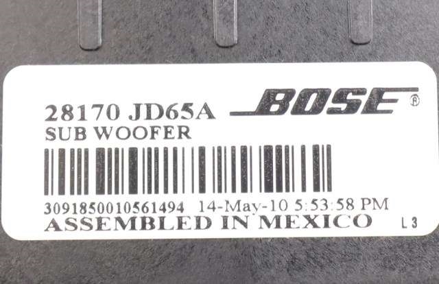Bilstereo sub-woofer til Nissan Qashqai 2010-2014 (Type I, Fase 2)  (NISSAN|28170-JD65A|)