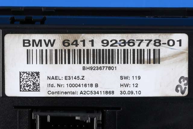 Varmeapparat betjening til BMW X1 2009-2015 (E84) (E84) (BMW|64.11-9 236 778|)