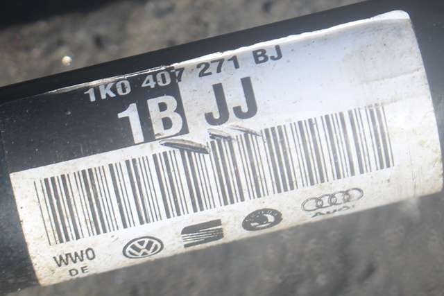 Drivaksel venstre foran, diesel/automat til Škoda Octavia 2009-2013 (Type II, Fase 2) (VAG|1K0 407 271 BJ|)