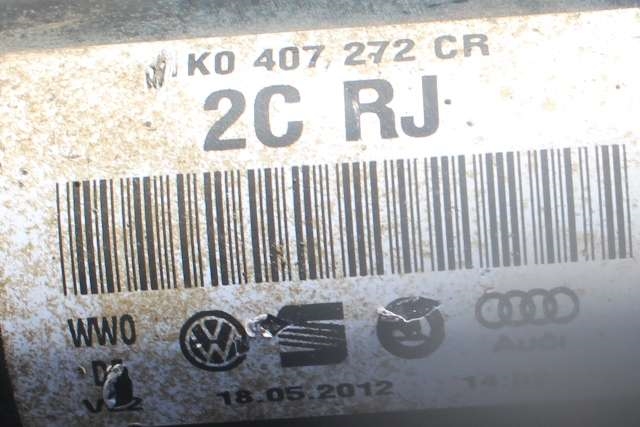 Drivaksel høyre foran, diesel/automat til Škoda Octavia 2009-2013 (Type II, Fase 2)  (VAG|1K0 407 272 CR|)