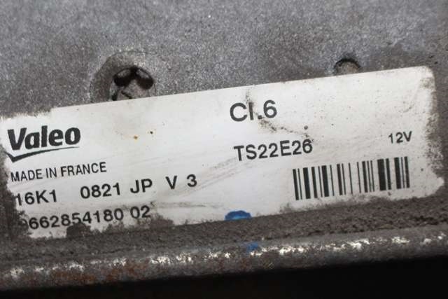 Starter diesel til Peugeot 3008 2009-2016 (Type I)  (VALEO|TS22E26|96 628541 80|)