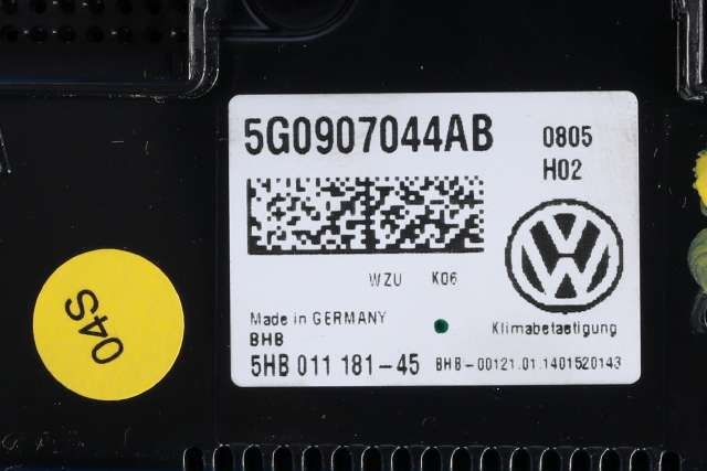 Varmeapparat betjening til VW Golf VII 2012-2017 (Fase 1)  (VAG|5G0 907 044 AB|)