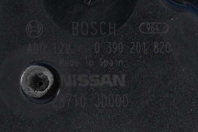 Viskermotor bakrute til Nissan Qashqai 2007-2010 (Type I, Fase 1)  (BOSCH|0 390 201 820|28710-JD000|)
