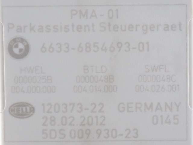 Styreenhet parkering til BMW 5-Serie 2010-2017 (F10/F11) (F10/F11) (BMW|66.33-6 854 693|)