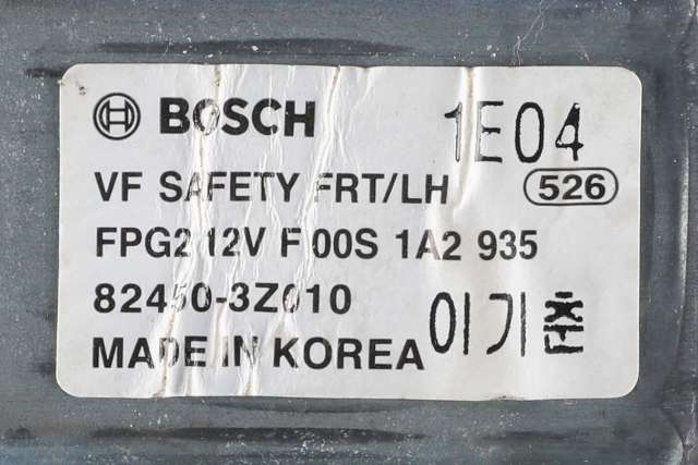 Ruteheis, kun motor, venstre foran til Hyundai i40 2012-2017 (HYUNDAI|82450-3Z010|)