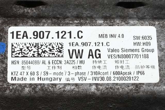 Inverter elbil til VW ID.3 2020-->>  (VAG|1EA 907 121 C|)