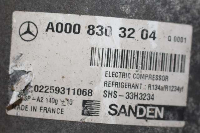 Aircondition kompressor elbil til Mercedes EQV 2020-->> (W447) (W447) (MERCEDES|A 000 830 32 04|)