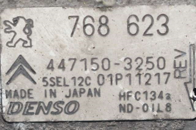 Aircondition kompressor til Citroën DS5 2012-2017  (DENSO|447150-3250|)