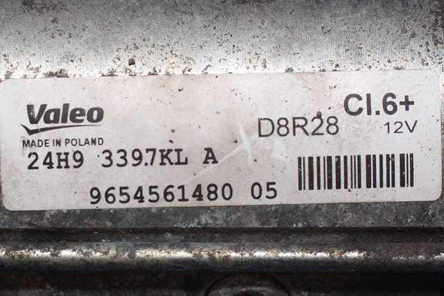 Starter diesel til Peugeot 5008 2017-->> (Type II)  (VALEO|D8R28|96 545614 80|)