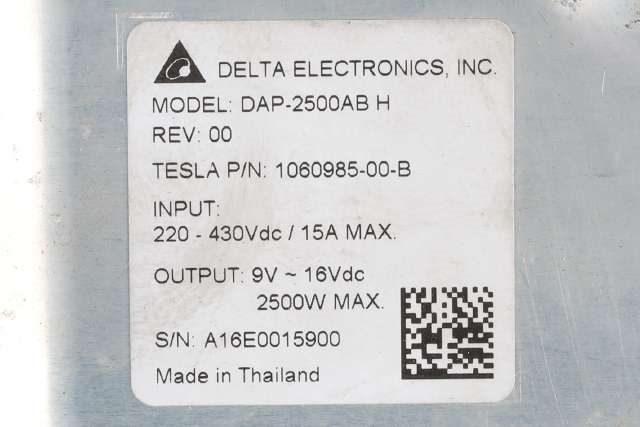 DCDC converter elbil til Tesla Model X 2016-->>  (TESLA|1060985-00-B|)