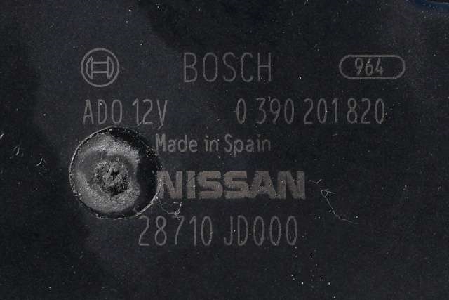 Viskermotor bakrute til Nissan Qashqai 2010-2014 (Type I, Fase 2) (BOSCH|0 390 201 820|28710-JD000|)