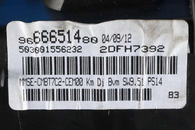 Instrumentpanel til Peugeot 308 2011-2013 (Type I, Fase 2)  (PEUGEOT|96 666514 80|)