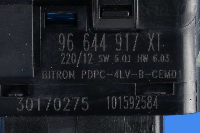Bryter ruteheis førerdørspanel til Peugeot 308 2011-2013 (Type I, Fase 2)  (PEUGEOT|96 644917 XT|)