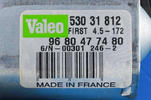 Viskermotor bakrute til Peugeot 308 2011-2013 (Type I, Fase 2) (VALEO|530 31 812|96 804774 80|)