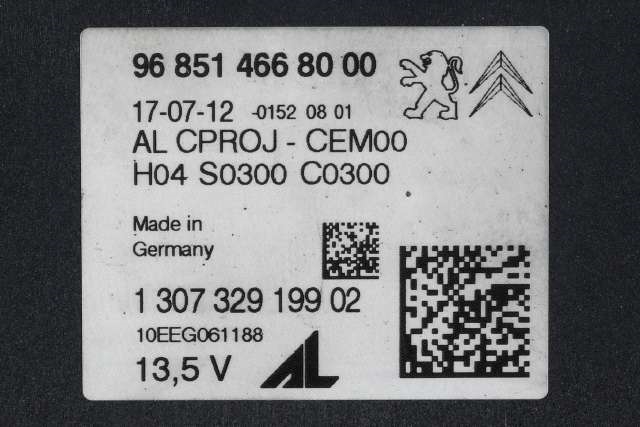Styreenhet diverse til Peugeot 308 2011-2013 (Type I, Fase 2)  (PEUGEOT|96 851466 80-00|)