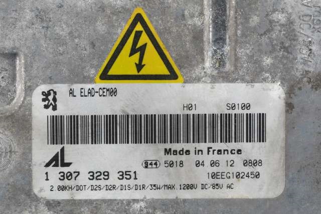 Styreenhet xenon/ballast til Peugeot 308 2011-2013 (Type I, Fase 2) (AUTOMOTIVE|1 307 329 351|)