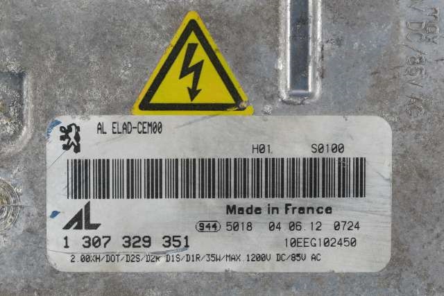 Styreenhet xenon/ballast til Peugeot 308 2011-2013 (Type I, Fase 2) (AUTOMOTIVE|1 307 329 351|)