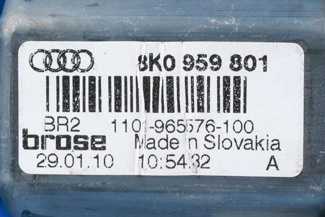 Ruteheis, kun motor, venstre foran til Škoda Superb 2008-2015 (Type II) (VAG|8K0 959 801|)