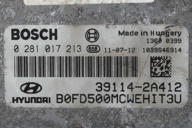 Styreenhet motor til Hyundai i30 2007-2012 (Type I)  (BOSCH|0 281 017 213|39114-2A412|)