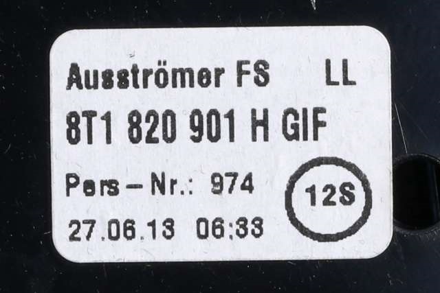Dashbord friskluftdyse venstre til Audi A5 2007-2016 (Type I)  (VAG|8T1 820 901 H|)