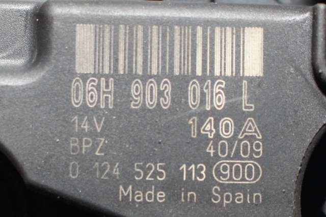 Dynamo til Audi A5 2007-2016 (Type I) (BOSCH|0 124 525 113|06H 903 016 L. 14 VOLT - 140 AMP|)