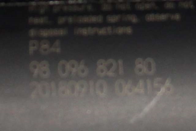 Baklukedemper høyre til Peugeot 3008 2016-->> (Type II) (PEUGEOT|98 096821 80|)