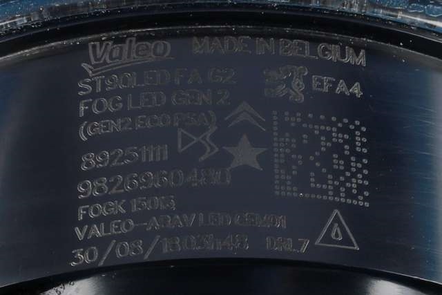 Tåkelykt venstre foran til Peugeot 3008 2016-->> (Type II)  (VALEO|89251111|98 269604 80|)