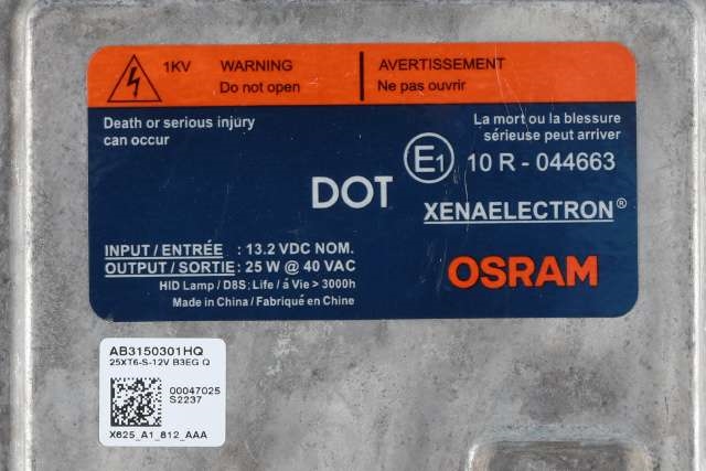 Styreenhet xenon/ballast til Ford Transit Connect 2018-->> Type II, Fase 2  (OSRAM|25XT6-S-12V|AB31-50301-HQ|)