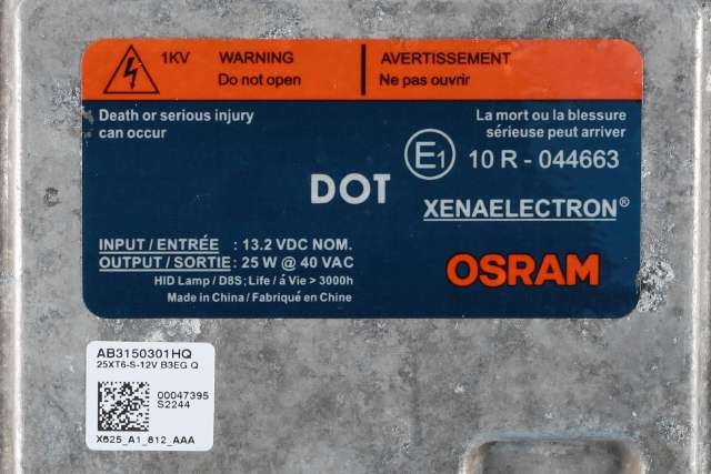 Styreenhet xenon/ballast til Ford Transit Connect 2018-->> Type II, Fase 2 (OSRAM|25XT6-S-12V|AB31-50301-HQ|)