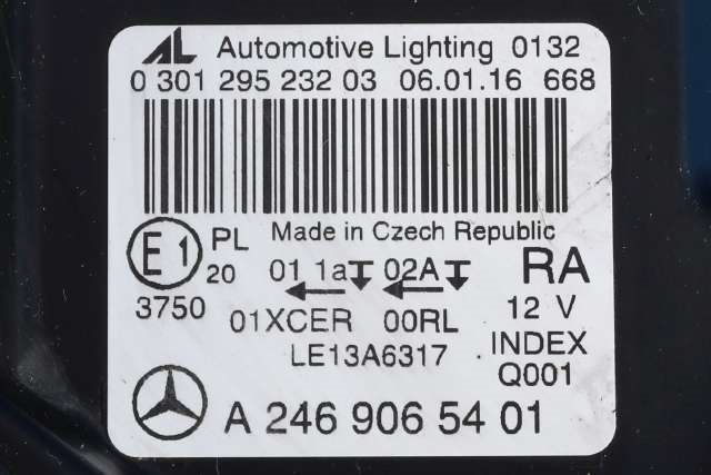 Frontlykt høyre full-LED til Mercedes B-Klasse 2011-2018 (W246) (W246) (MERCEDES|A 246 906 54 01|)