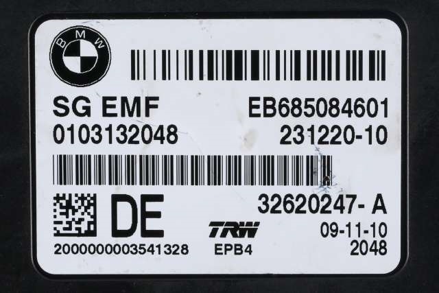 Styreenhet elektrisk parkbrems (EPB - Electric Parking Brake) til BMW 5-Serie 2010-2017 (F10/F11) (F10/F11) (TRW|32620247-A|6 850 846|)
