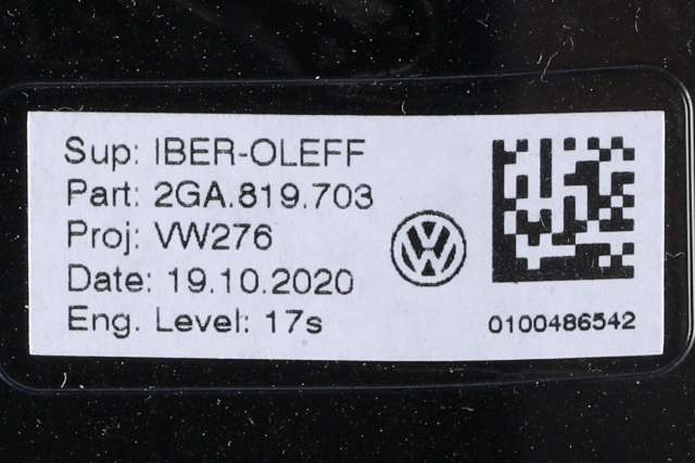 Dashbord friskluftdyse venstre til VW T-Roc 2017-->>  (VAG|2GA 819 703|)