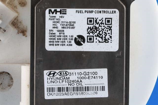 Bensinpumpe elektrisk til Hyundai Ioniq Hybrid 2016-2019 (Fase 1)  (HYUNDAI|31110-G2100|)