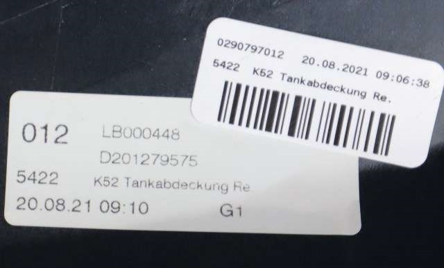 MC, Deksel, tank til MC BMW R1250 RT 2019-->> (Touring) (Touring) (BMW|46.63-8 533 574|)