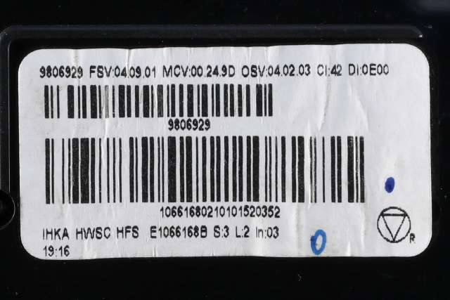 Varmeapparat betjening til Mini Countryman 2010-2016 (R60) (R60) (BMW|9 806 929|)